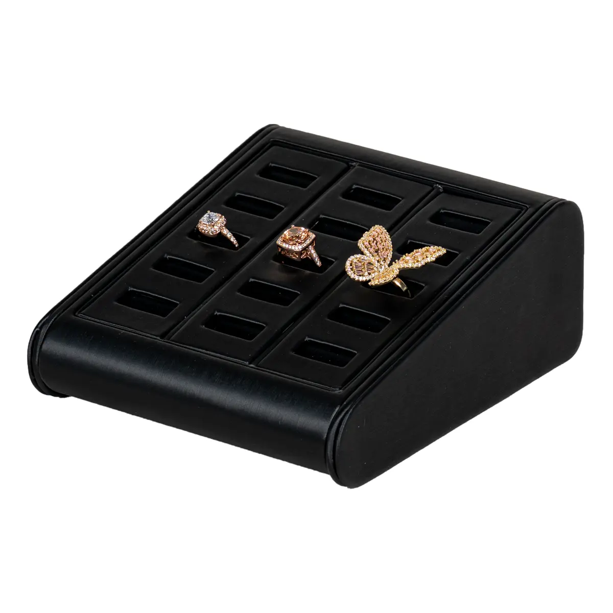 Ring Display Black large angle view with ring