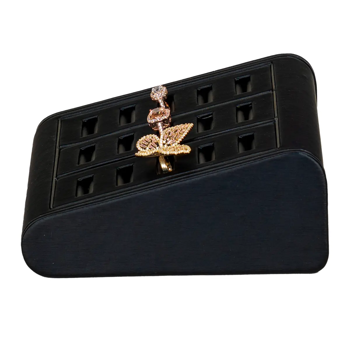 Ring Display Black large side view with ring