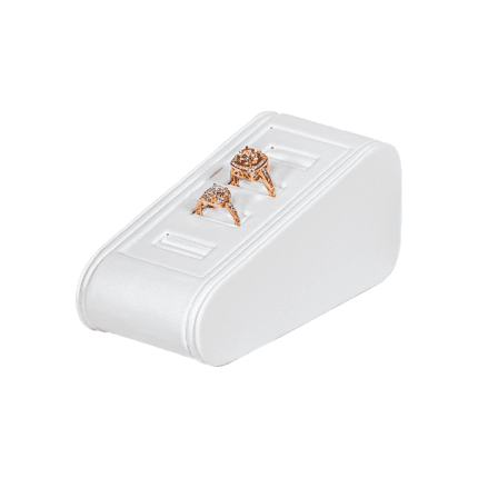 Ring Display white small angle view with ring