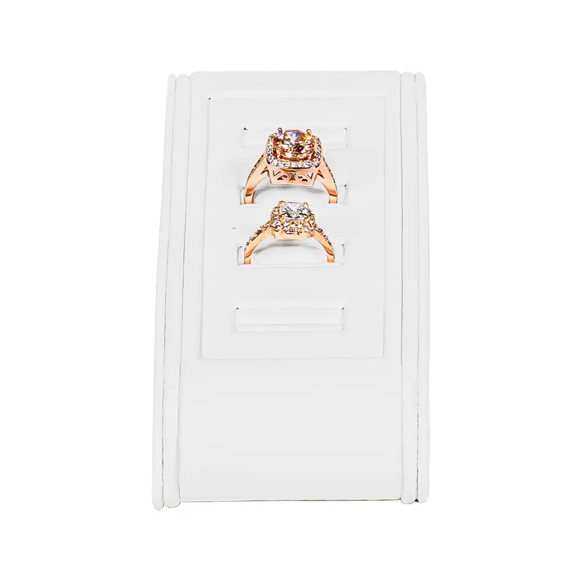 Ring Display white small front view with ring