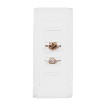 Ring Display white small top view with ring