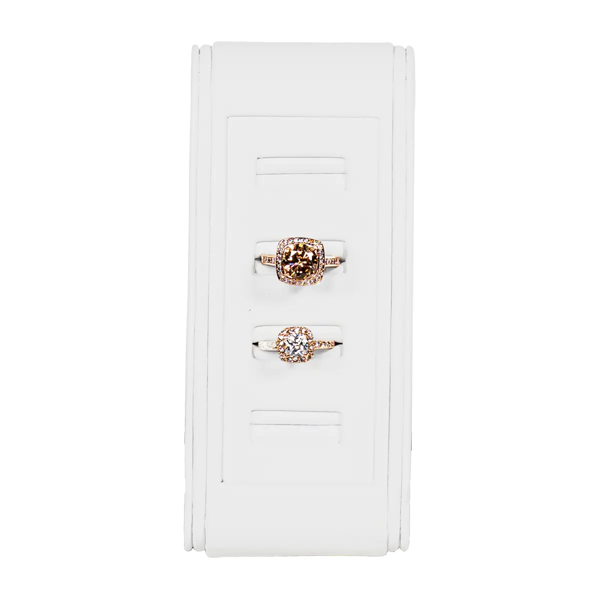 Ring Display white small top view with ring