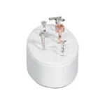 Ring jewelry Display White small side view with rings
