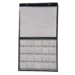 Storage-box-for-necklcace-5x4-Grey-open-top-view-BSPS83BRGR Storage box for necklcace 5x4 Grey open top view