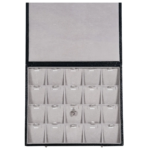 Storage-box-for-necklcace-5x4-Grey-open-top-view-with-pendant-BSPS83BRGR Storage box for necklcace 5x4 Grey open top view with pendant