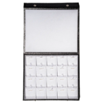 Storage box for necklcace 5x4 white open top view