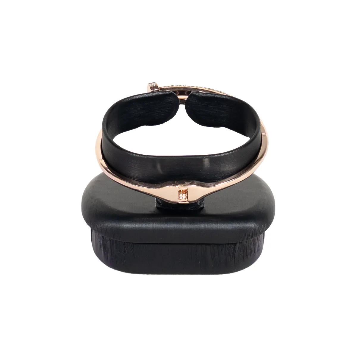 bangle holder black back view with bangle