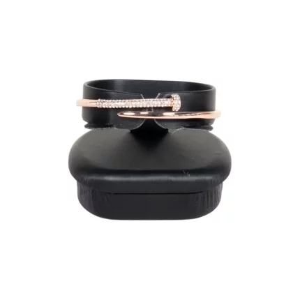 bangle holder black front view with bangle
