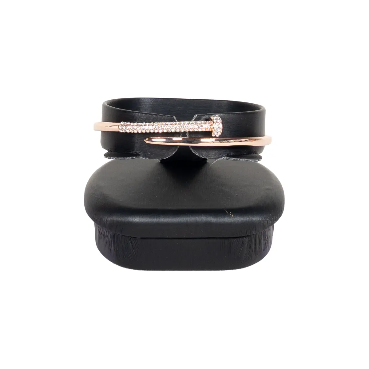 bangle holder black front view with bangle