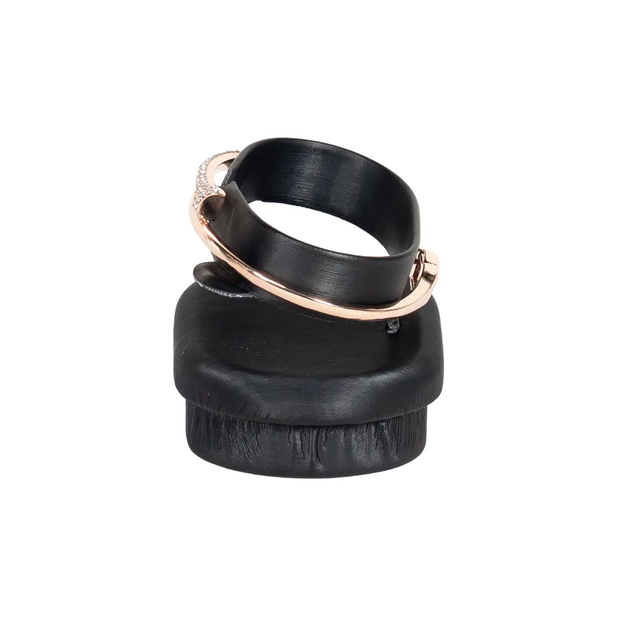 bangle holder black side view with bangle