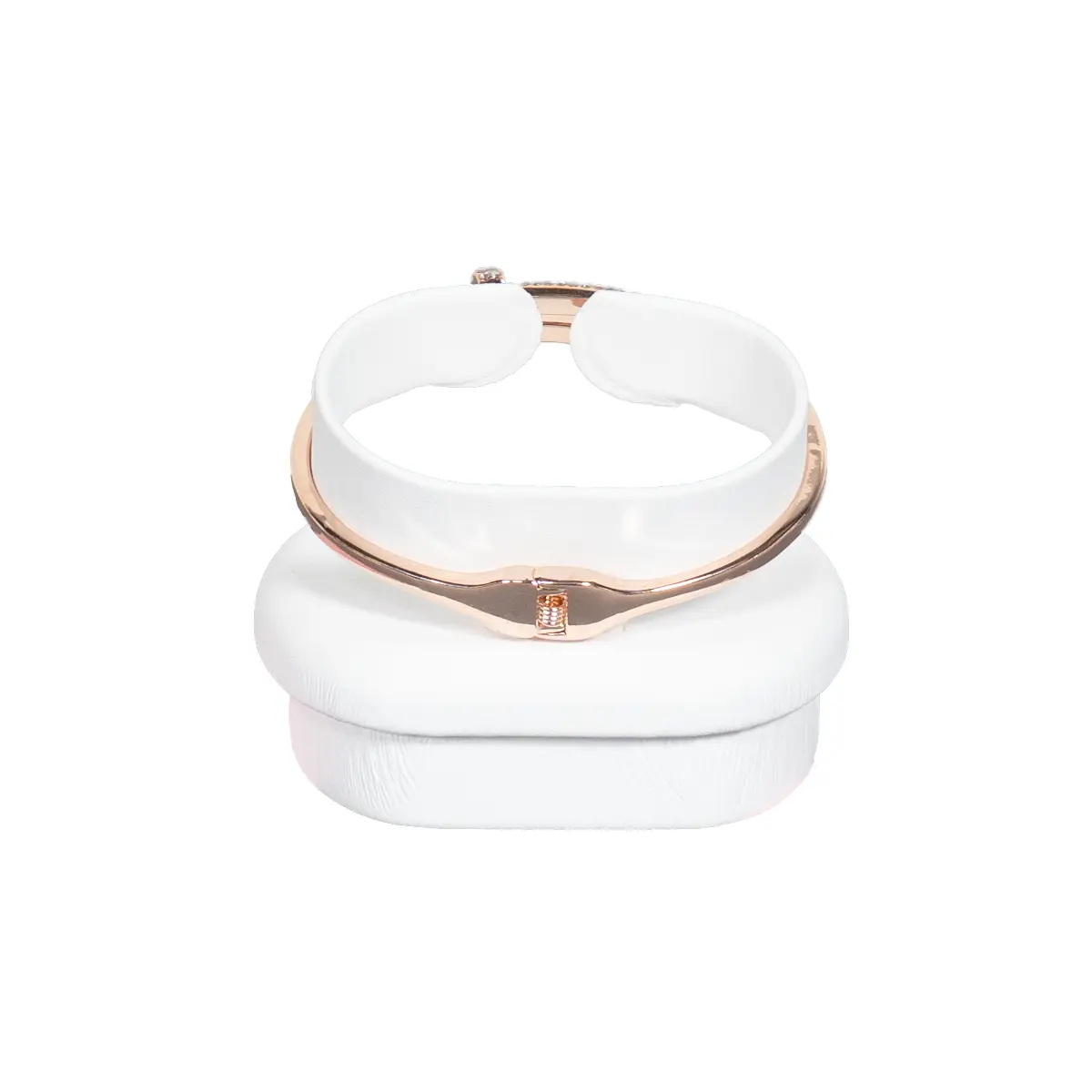 bangle holder white back view with bangle