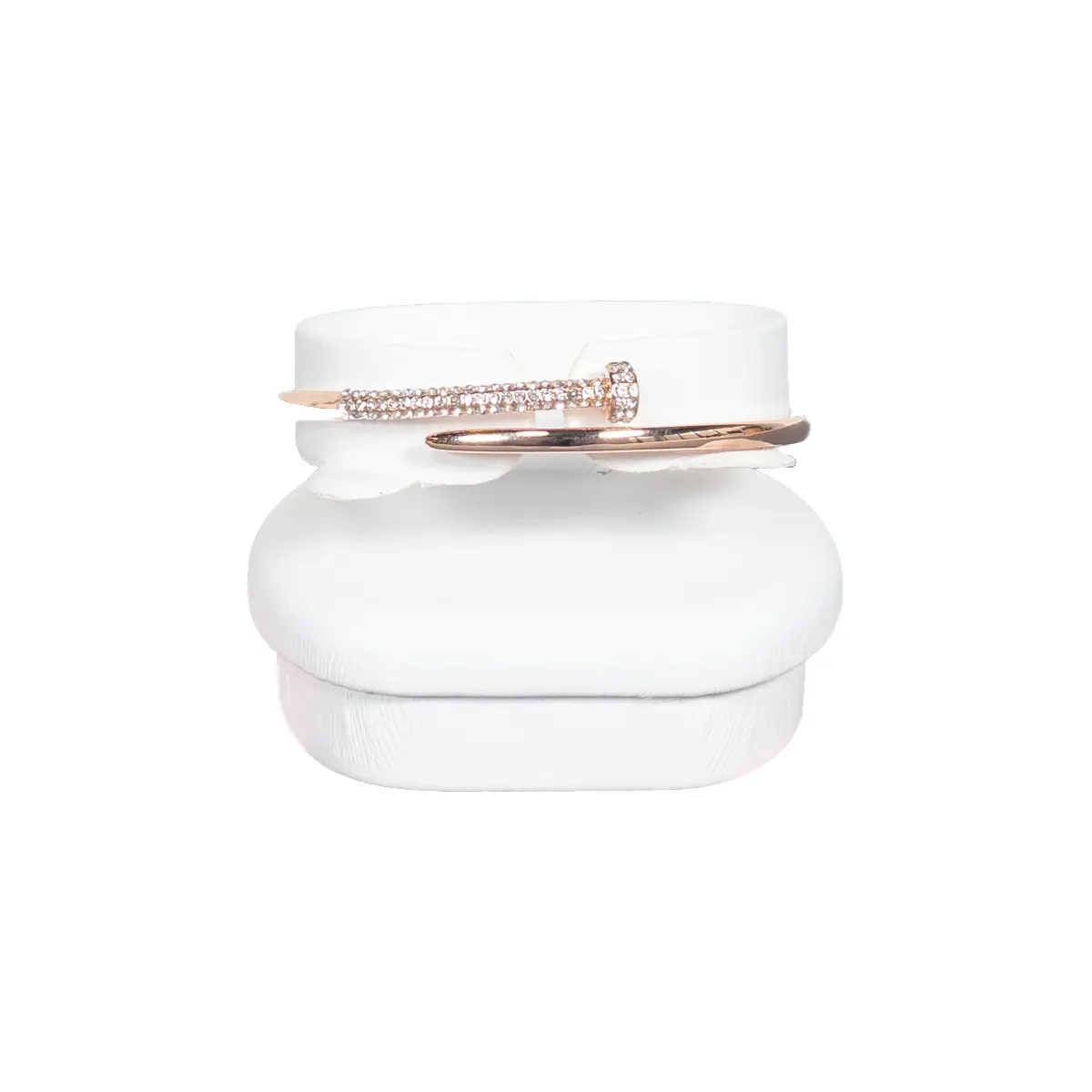 bangle holder white front view with bangle