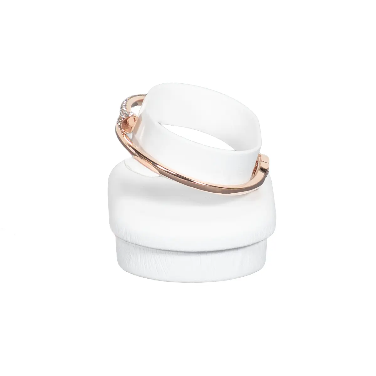 bangle holder white side view with bangle
