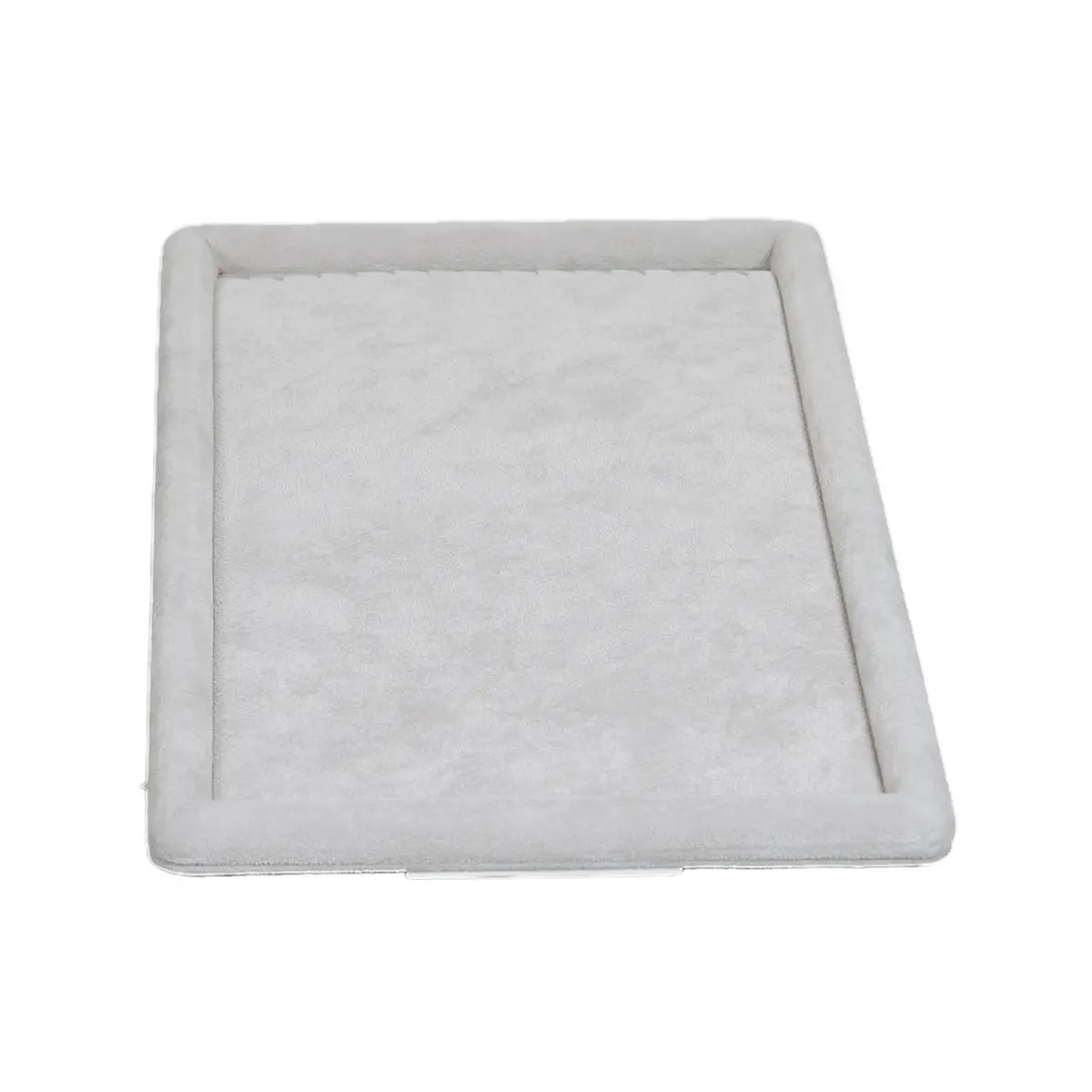 jewelry stand for necklaces grey large down view