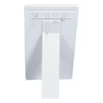 jewelry stand for necklaces white large back view with necklace