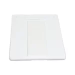 jewelry stand for necklaces white large down back view