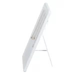 jewelry stand for necklaces white large side view with necklace