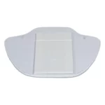 necklace on stand white small down back view