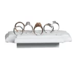 ring holders for rings White small back view with ring