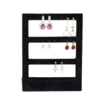stud earring stand large black front view with earring