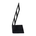 stud earring stand large black side view.