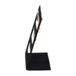stud earring stand large black side view with earring
