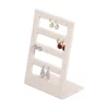 stud-earring-stand-small-beige-angle-view-with-earring-ES93SBE stud earring stand small beige angle view with earring