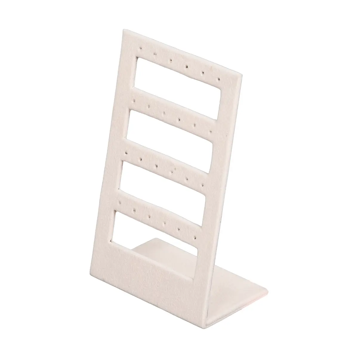 stud earring stand small beige angle view