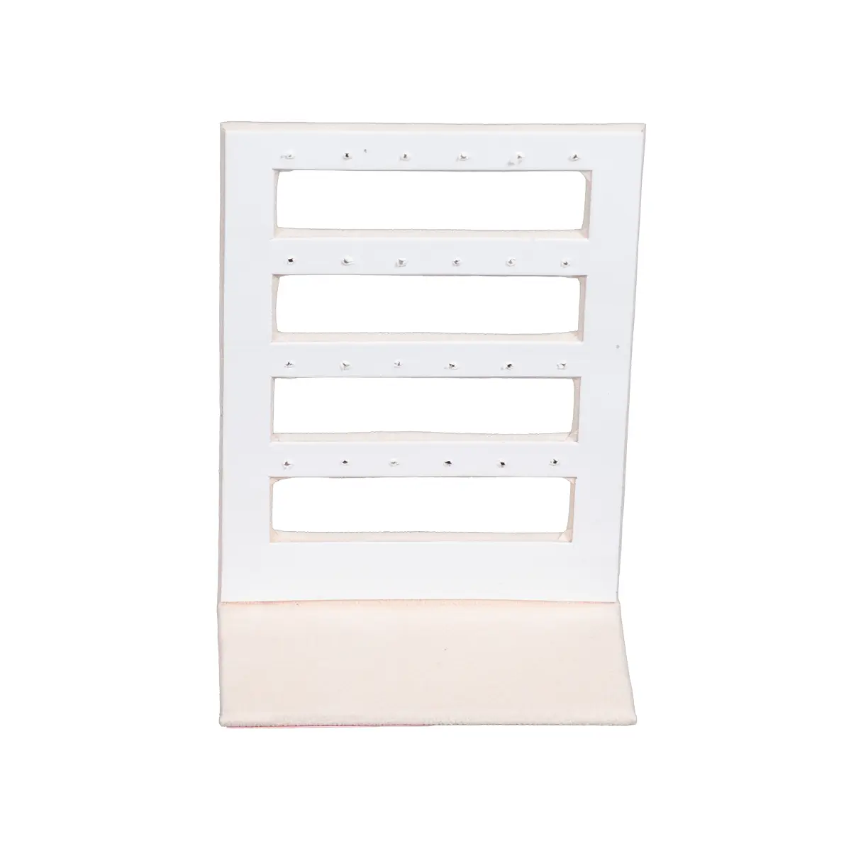 stud earring stand small beige back view
