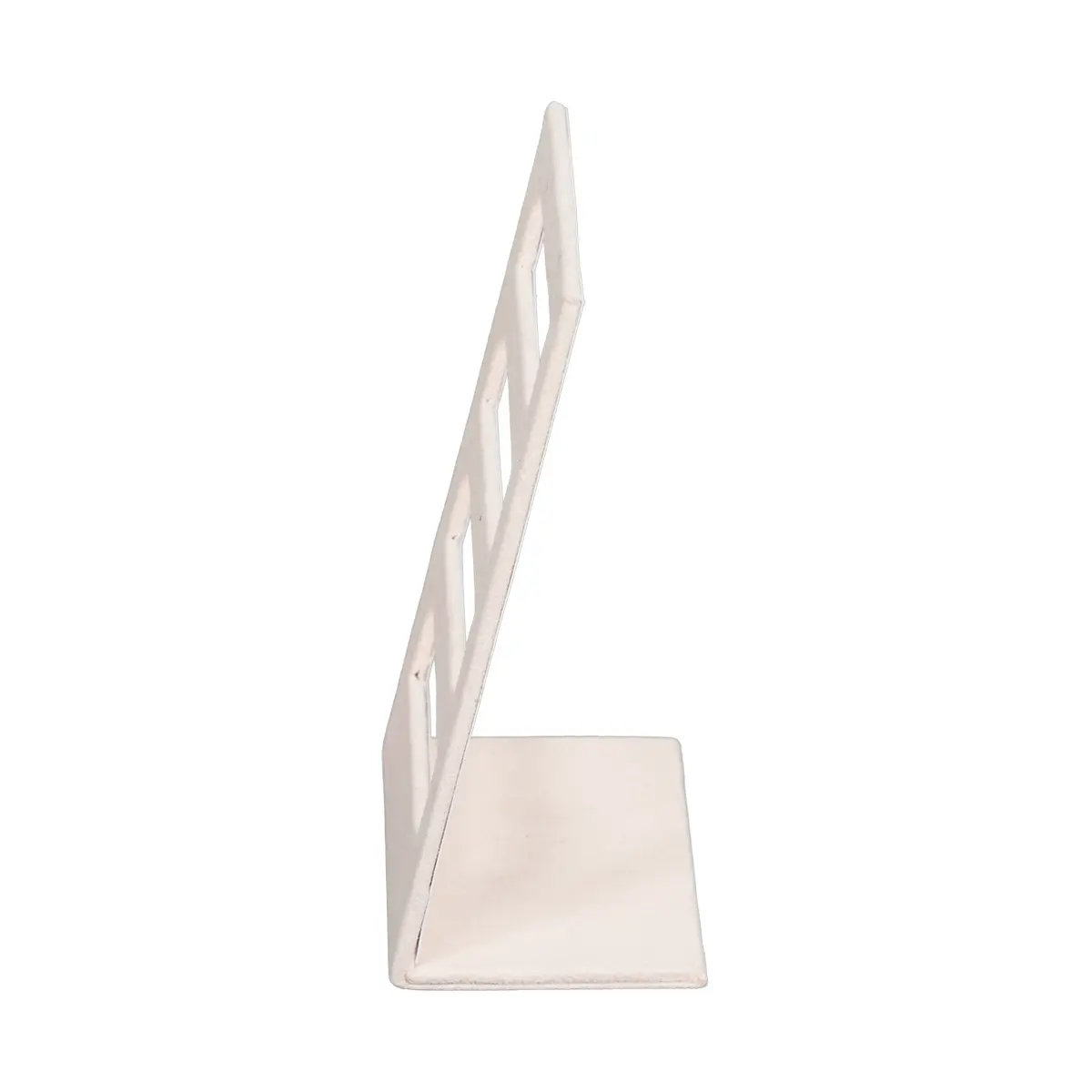 stud earring stand small beige side view