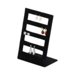 stud-earring-stand-small-black-angle-view-with-earring-ES93SBE stud earring stand small black angle view with earring