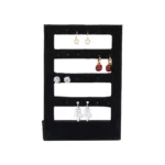 stud-earring-stand-small-black-front-view-with-earring-ES93SBE stud earring stand small black front view with earring