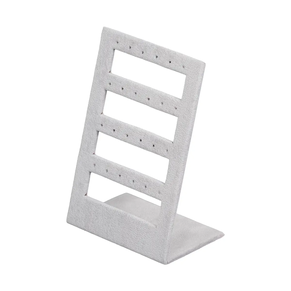 stud earring stand small grey angle view
