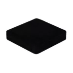 velvet jewllery set box black angle view