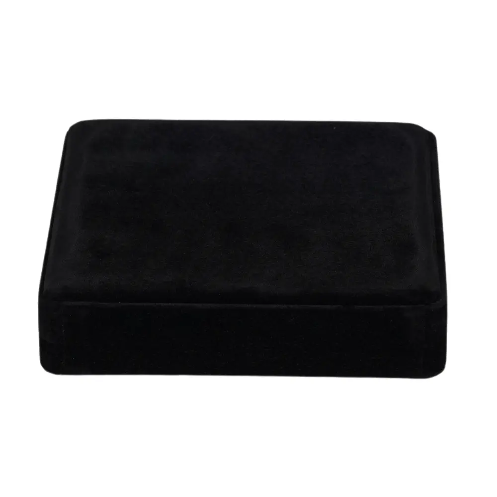 velvet jewllery set box black back view