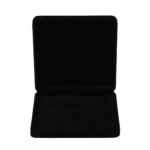 velvet jewllery set box black open front view