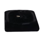 Jewellery box for necklace black flat lay front close BXN84BL.