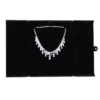 Jewellery-box-for-necklace-black-flat-lay-front-with-jewellery-BXN84BL Jewellery box for necklace black flat lay front with jewellery BXN84BL