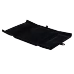Jewellery box for necklace black flat lay open BXN84BL