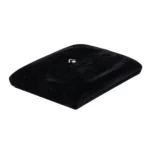 Jewellery box for necklace black flat lay side close BXN84BL