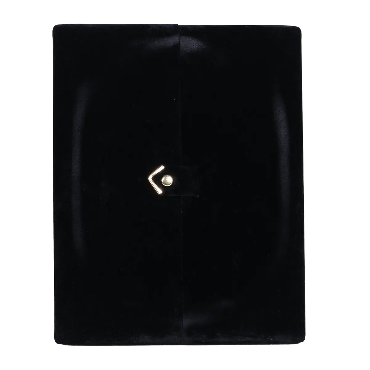 Jewellery box for necklace black front close BXN84BL