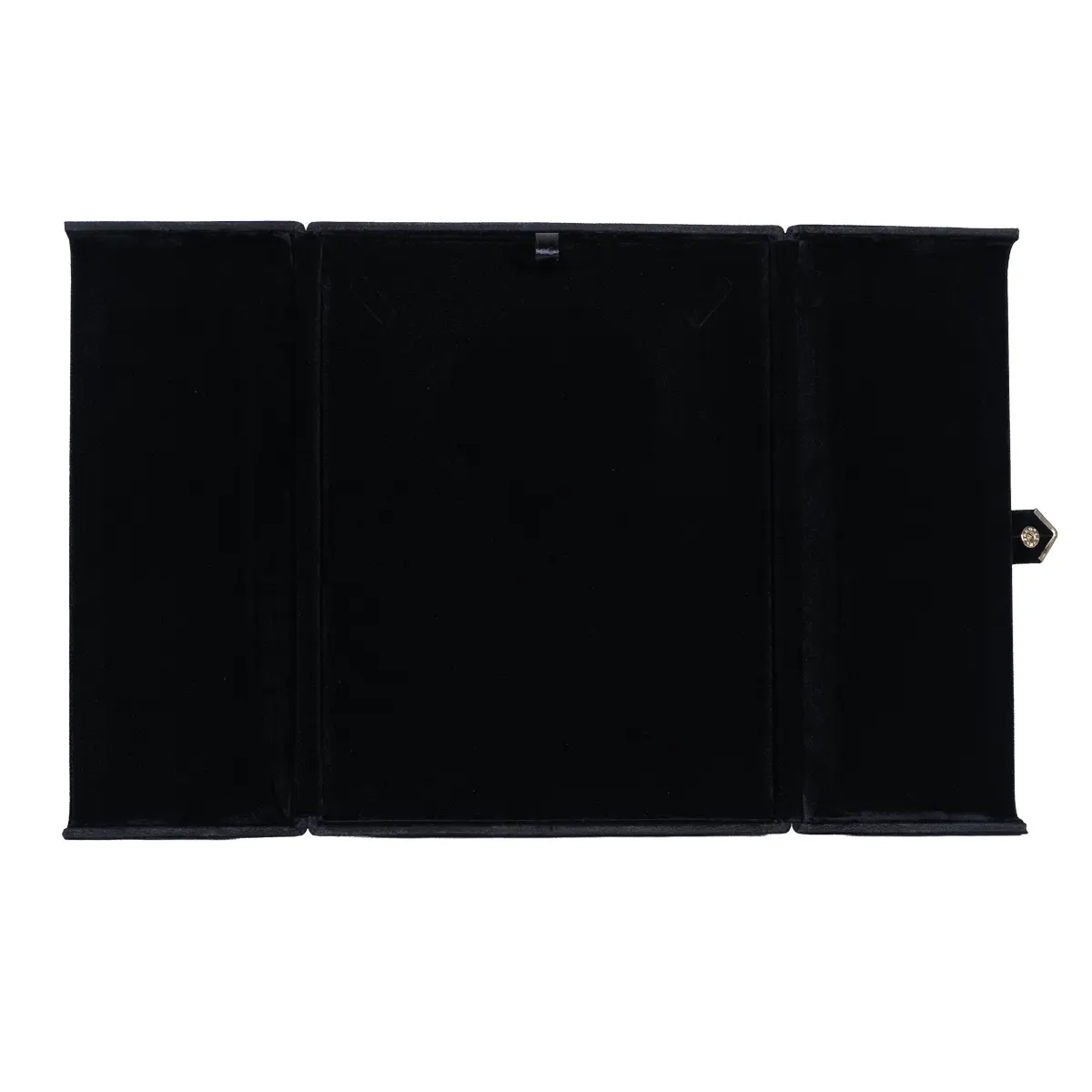 Jewellery box for necklace black open front BXN84BL