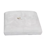 Jewellery box for necklace grey flat lay front close BXN84GR