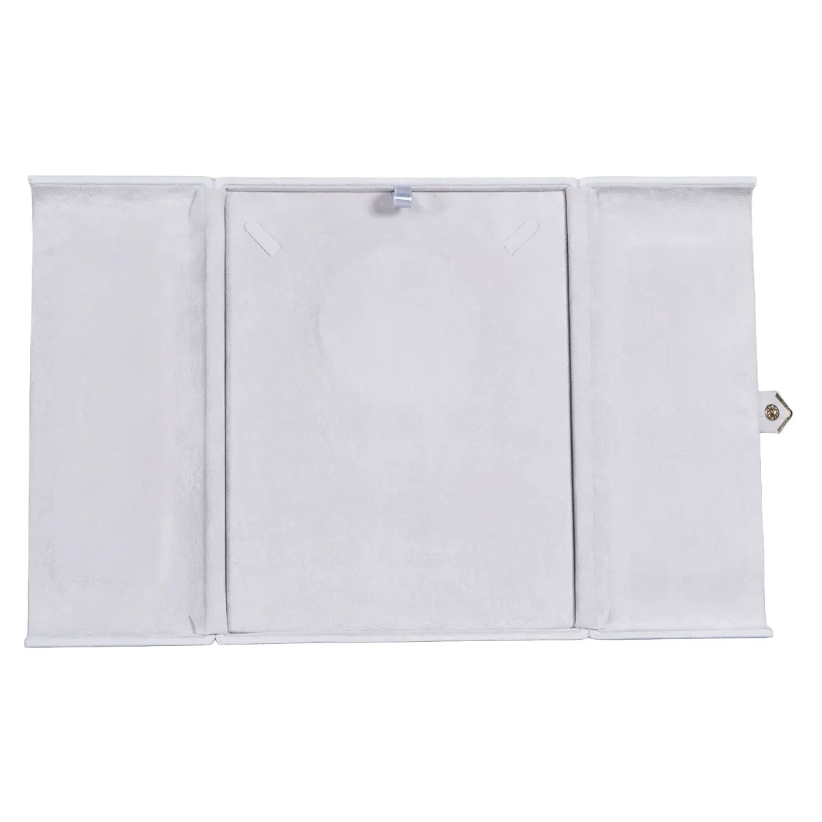 Jewellery box for necklace grey open front BXN84GR