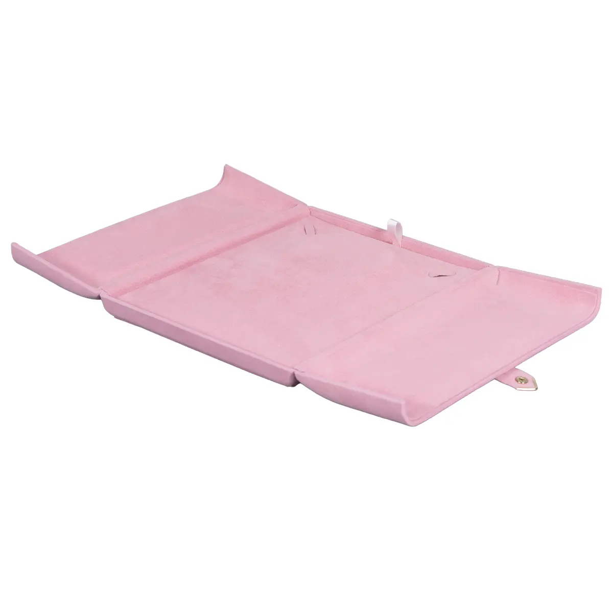 Jewellery box for necklace pink flat lay open BXN84PI