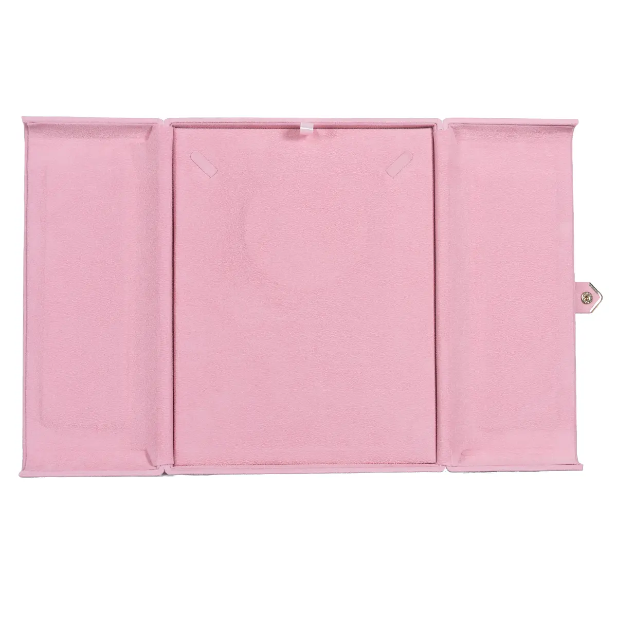 Jewellery box for necklace pink open front BXN84PI