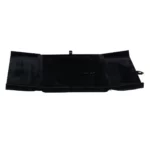 velvet jewelry set box black flat lay front BXS83BL
