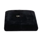 velvet jewelry set box black flat lay front close BXS83BL