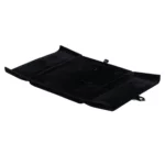 velvet jewelry set box black flat lay open BXS83BL