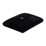 velvet jewelry set box black flat lay side close BXS83BL